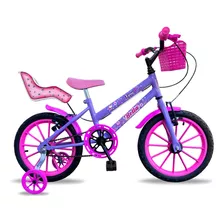 Bicicleta Intanfil Aro 16 Feminina Bellinha Cadeira D Boneca