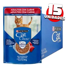 Sachê Cat Chow 15un Ração Úmida Para Gatos - Todos Sabores