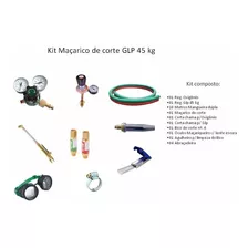 Kit Macarico/maçarico De Corte (oxigenio E Glp 45 Kg) Novo