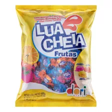 Bala Lua Cheia Frutas Framboesa Cereja E Laranja 600g 