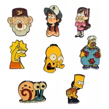 Pins Metalicos Los Simpsons Gravity Falls Bob Sponja