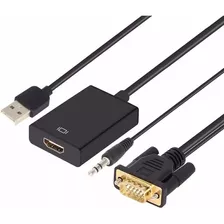 Convertidor Vga A Hdmi Con Audio Adaptador