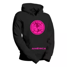 Sudadera Con Gorro Club América Logo Rosa