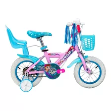 Bicicleta Mercurio Infantil Para Niña Cuty Rodada 12 Rosa