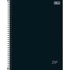 Caderno Universitário 20 Matérias Zip Preto 320fls - Tilibra