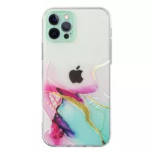 Carcasa Acuarela Para iPhone 14 Promax Con Protector Camara.