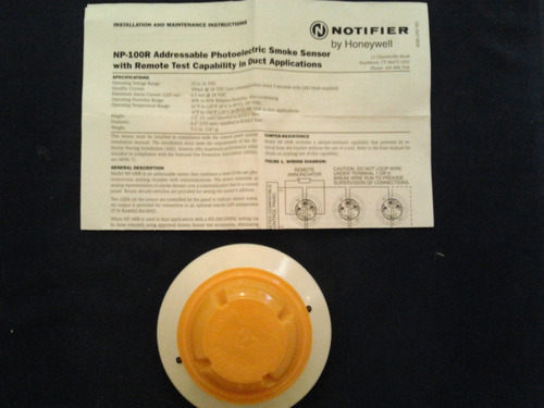 Sensor De Humo Fotoeléctrico - Notifier- Np-100r 