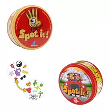 Pack 2 Spot It! Cards Juegos De Mesa On The Road + Clásico