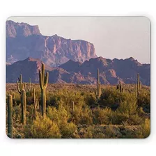 Pad Mouse - Alfombrilla De Ratón Ambesonne Saguaro, Paisaje 