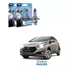 Lâmpadas Farol Hyundai Hb20 Philips H4 Bluevision