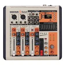 Kaschun V4fx Consola Mezcladora Profesional De 4 Mixer Usb