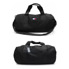 Mochila Ardin Hp Duffle Bag Th69j5940 Tommy Hilfinger Cor Preto Desenho Do Tecido Liso