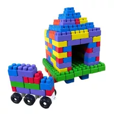 Kit Multiblocos Blocos De Montar Infantil Mega 105 Peças