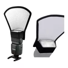 Difusor E Rebatedor Universal Flash Speedlight Branco Prata