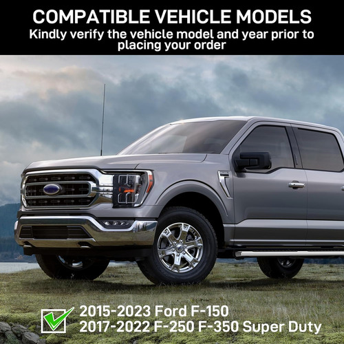 Aoile Estribos Compatibles Con Ford F-150 Supercrew Cab 2015 Foto 3