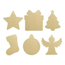 Figuras Navideñas, Navidad Mdf, Madera, 10cm, 100 Pzas!