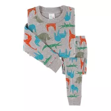 Pijama Safari De Niños Largo Algodón Petitro