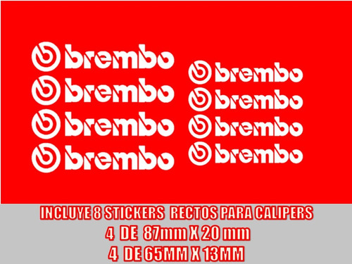 Stickers Calcomanias Para Calipers Brembo Tuning Accesorios Foto 3