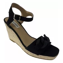 Sandalias Negras Steve Madden Dama Talla 26mx Mod. Parra C