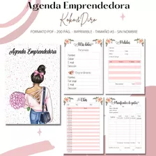 Agenda Emprendedora Perpetua Imprimible Pedidos Sin Fechas