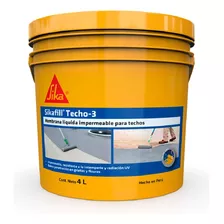 Sikafill Techo-3 4l, Impermeabilizante Para Techos Terrazas