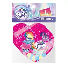 Set 6 Invitaciones My Little Pony