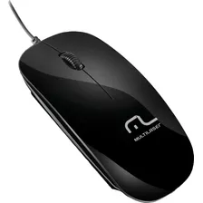 Mouse Optico Usb Colors Slim Black Piano Multilaser Unidade