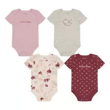 Set De 4 Pañaleros Calvin Klein Original Para Bebé