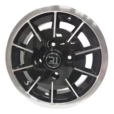 Rines 15x5.5 Barrenacion 4/130 Para Vocho Vw Negro R1 4rines