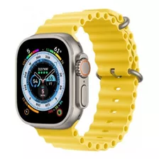 Apple watch ultra Titânio 49 mm Pulseira Oceano Amarela Cor 