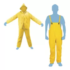 Impermeable En Poliéster Talla M Toolcraft Color Amarillo