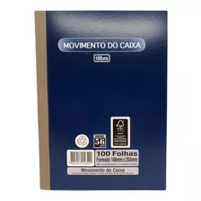 Livro Movimento Caixa Pequeno, 100 Folhas, Capa Mole Tilibra