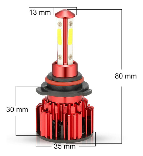 9005 9006 Faro Led Hi / Lo Beam + H11 Luz Antiniebla Foto 9