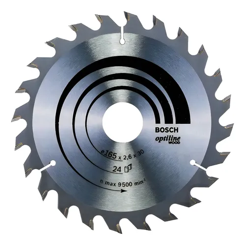 Hoja Disco Sierra Circular Bosch Optiline 165mm 24 Dientes