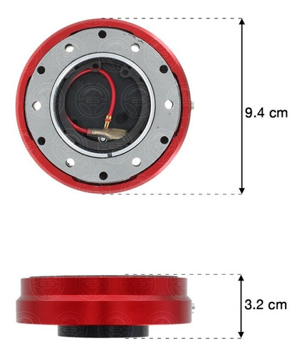 Adaptador De Volante Deportivo Quitapon Quickrelease Slim F1 Foto 3