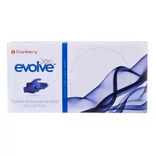 Guantes Nitrilo M Azul Examen Cranberry Evolve Caja X 100