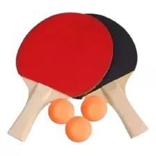 Kit Tênis De Mesa Ping Pong 2 Raquete 3 Bolas Diversão