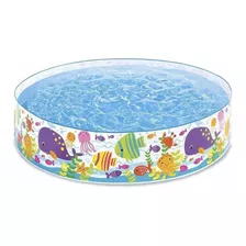 Piscina Estrutural Redondo Intex 56452 Com Capacidade De 958 Litros De 183cm De Diâmetro Multicolor Design Marino