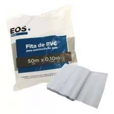 Fita Pvc 50 Mt Linear X 0.10 Mt Largura Branca Eos