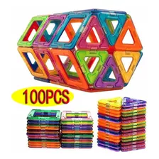 100pcs Blocos De Construção Magnéticos Brinquedos Educativos