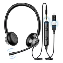 Nuevo Auricular Usb Bee Con Micrófono, Auriculares De Comput