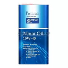 Aceite 10w40 Original Chevrolet Sonic 1.4 2013