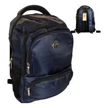 Mochila Masculina Azul Impermeável Reforçada Notebook