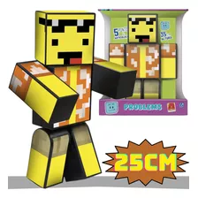 Boneco Minecraft Mel Problems Streamer 25 Cm Algazarra