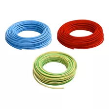 Kit Cable Unipolar 2,50mm Normalizado Ignífugo 50 Metros C/u