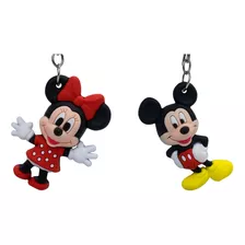 Chaveiro Minnie E Mickey Mouse 6cm Disney Licenciado 