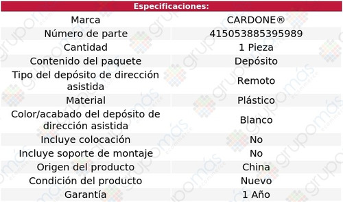 1 Deposito Direccin Hidrulica Para Kia Spectra 02 Al 03 Foto 5