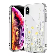 Funda Para iPhone X/xs - Transparente Con Flores