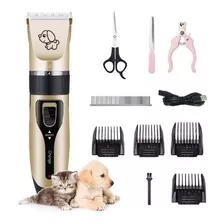 Kit Maquina De Cortar Pelo Mascotas,perros,gatos Recargable