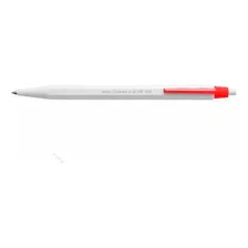 Caneta Esferográfica Caran D´ache Eco Vermelha 825-070 Cor Da Tinta Vermelho Cor Do Exterior Branco